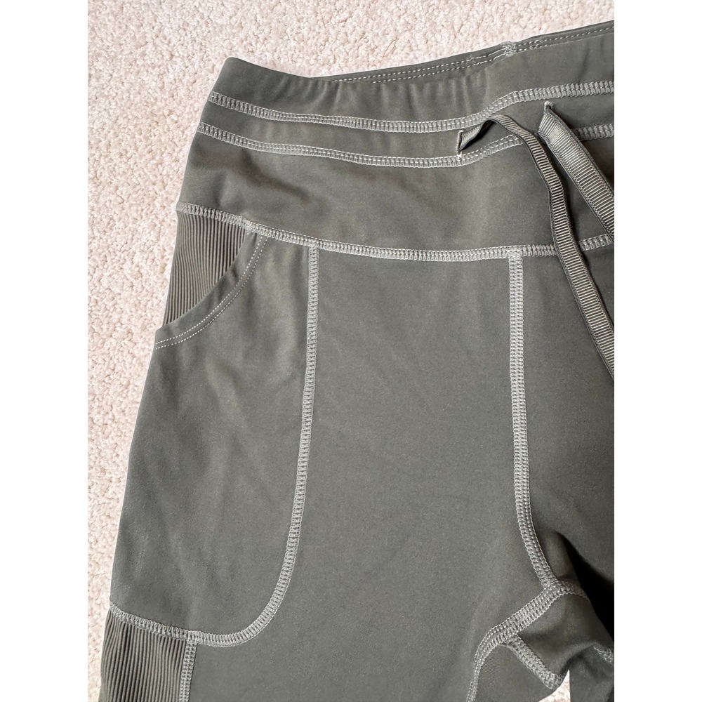 Glyder Versatile Legging Fern Green Ribbed Pocket Yoga Athletic Pants NWT Small - Picture 2 of 7